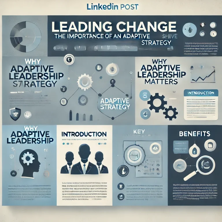 Leading Change - The Importance of an Adaptive Leadership Strategy